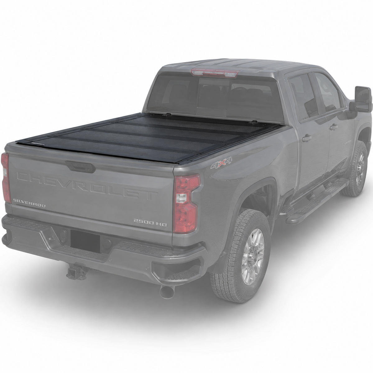 Truxarmor QuadAxis Pro Series Quad-Fold Flip Up Tonneau Cover for 2020-2025 Chevy 2500HD - 6'9" Bed