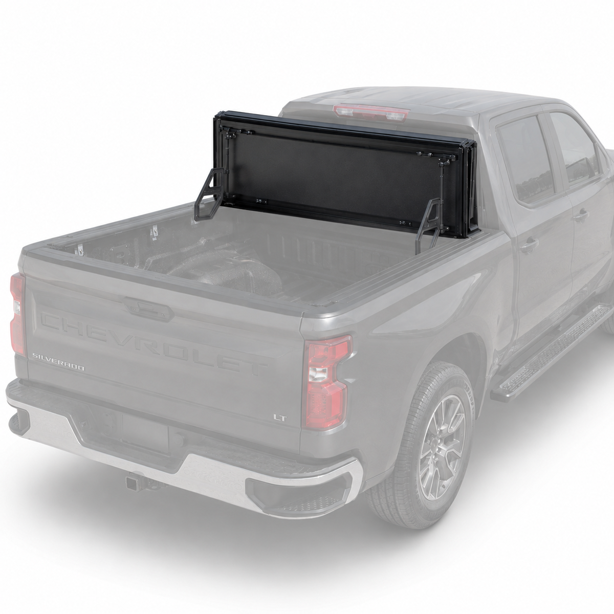 Truxarmor QuadAxis Pro Series Quad-Fold Flip Up Tonneau Cover for 2019-2025 Chevy Silverado 1500 - 5'10" Bed