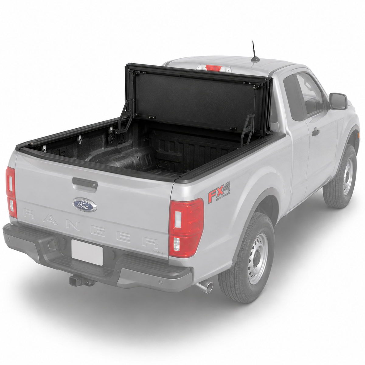 Truxarmor QuadAxis Pro Series Quad-Fold Flip Up Tonneau Cover for 2019-2025 Ford Ranger - 6' Bed
