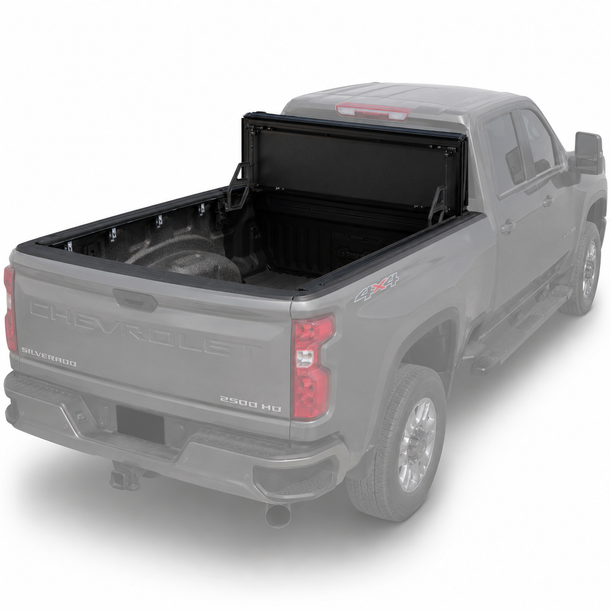 Truxarmor QuadAxis Pro Series Quad-Fold Flip Up Tonneau Cover for 2020-2025 GMC 3500HD  - 6'9" Bed