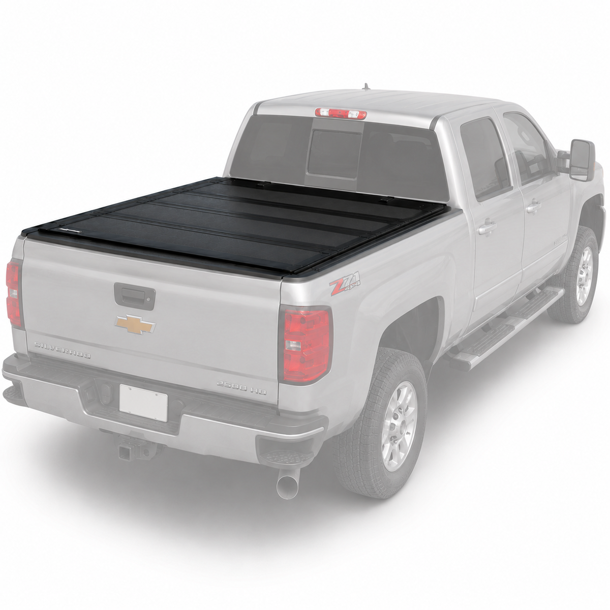 Truxarmor QuadAxis Pro Series Quad-Fold Flip Up Tonneau Cover for 2014-2019 Chevy Silverado 2500 - 5'9" Bed