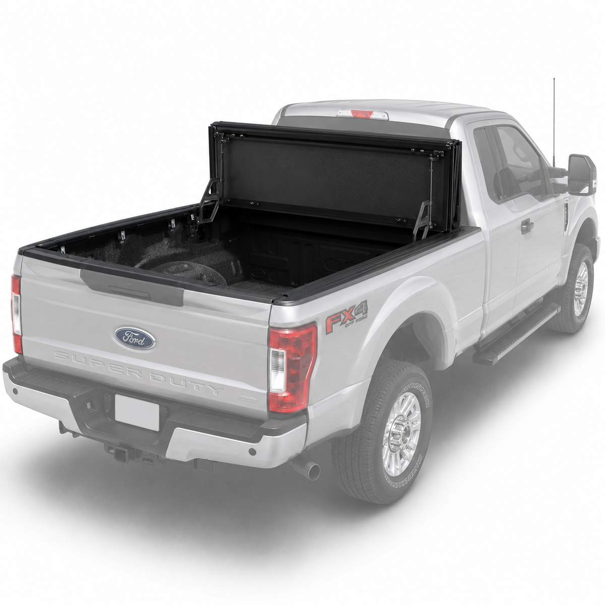 Truxarmor QuadAxis Pro Series Quad-Fold Flip Up Tonneau Cover for 2017-2025 Ford F-350  - 6'10" Bed