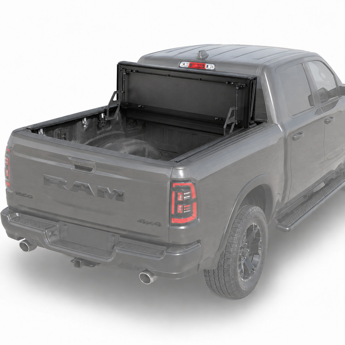 Truxarmor QuadAxis Pro Series Quad-Fold Flip Up Tonneau Cover for 2019-2025 Ram RHO  - 5'7" Bed (Exclude Rambox)